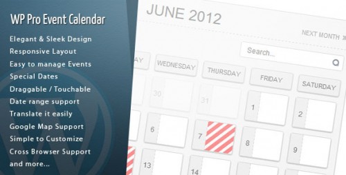 Download Nulled WordPress Pro Event Calendar v2.9.4 - Plugin visual