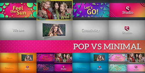 Pop Vs Minimal | Fast Slideshow Pack - Project for After Effects (Videohive)