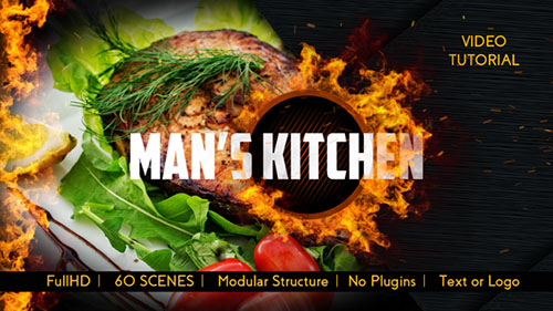 Men's Kitchen Menu - Project for After Effects (Videohive)
