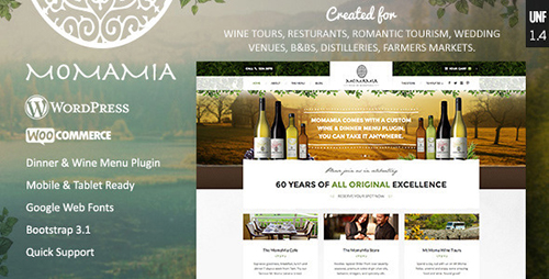 ThemeForest - Momamia v1.42 - Restaurant & Winery WooCommerce WP Theme - 8913562