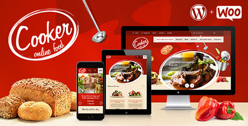 ThemeForest - Cooker v3.0.0 - Responsive Online Restaurant Cafe, Bar - 3717183