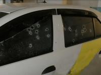 В Днепре расстреляли автомобиль охранной фирмы: один человек погиб, двое ранены(фото)