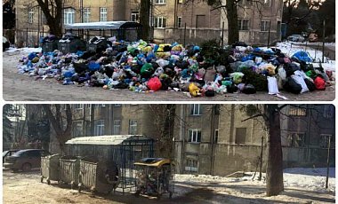 Со Львова вывезли больше половины накопившегося мусора