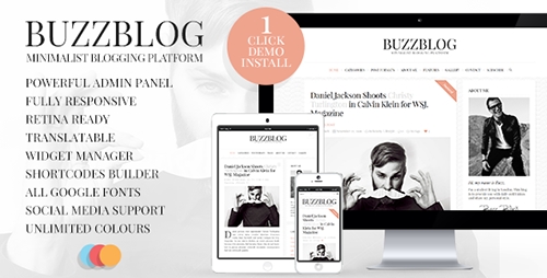 ThemeForest - BuzzBlog v2.5 - Clean and Personal WordPress Blog Theme - 7424768