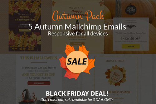 Autumn Sales (mailchimp emails) - CM 1070716