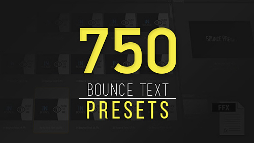 Ultimatum Bounce Presets - After Effects Project & Preset (Videohive)