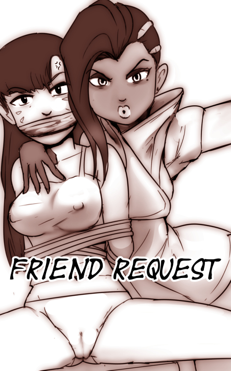 Okamisaga - Friend Request - Overwatch sex comic - Sombra and D.va