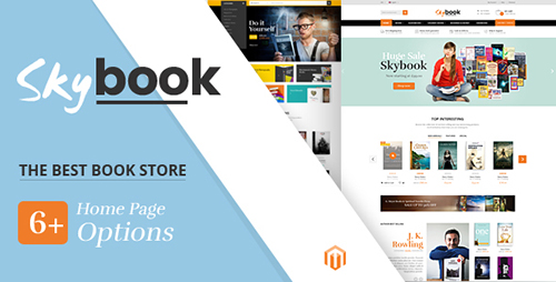 ThemeForest - SkyBook v1.0 - Book Shop Responsive Magento Theme - 19317334
