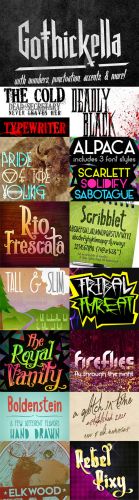 15 Famous Fonts Collection