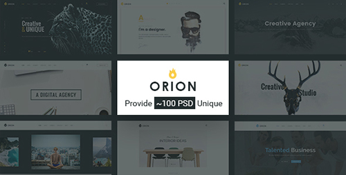 ThemeForest - Orion v1.0 - Creative Multi-Purpose PSD Template - 16792174