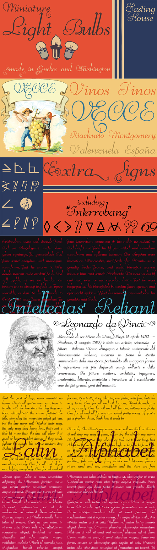 Reliant font family