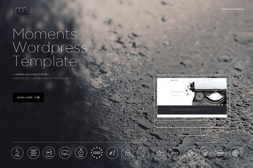 Moments WP v6.0 - Theme One Page Wordpress - CM 1208896