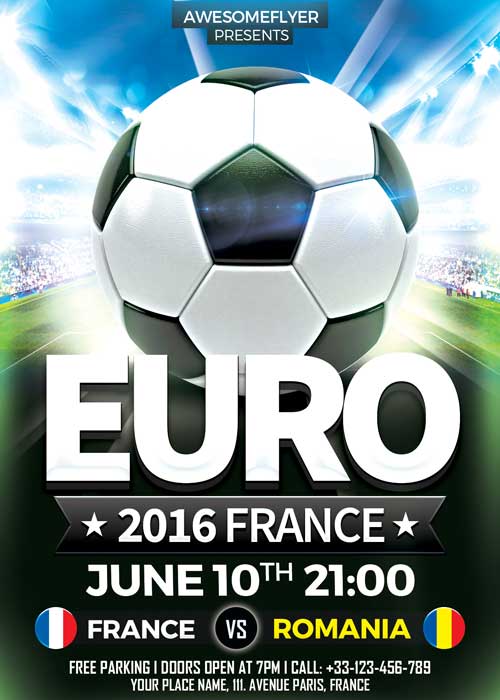 Euro Soccer V9 Flyer Template