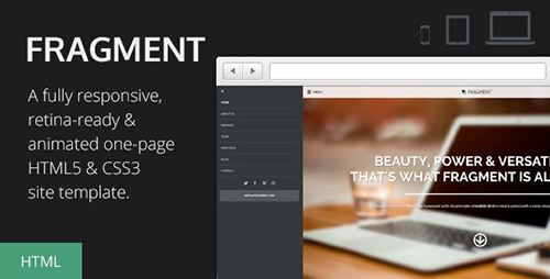 ThemeForest - Fragment v1.1 - Responsive One Page Template - 5135731