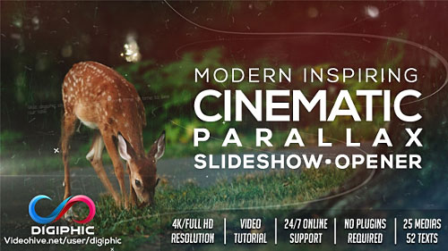 Modern Inspiring Cinematic Parallax Slideshow Opener - Project for After Effects (Videohive)