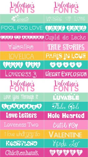 The Ultimate List of Love Fonts (28 Fonts)