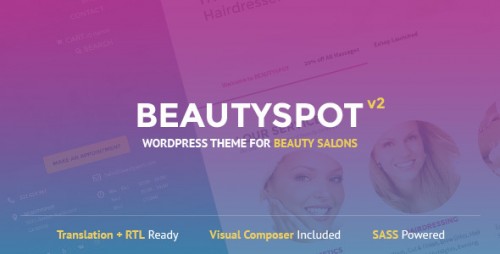[NULLED] BeautySpot v2.3.4 - WordPress Theme for Beauty Salons  