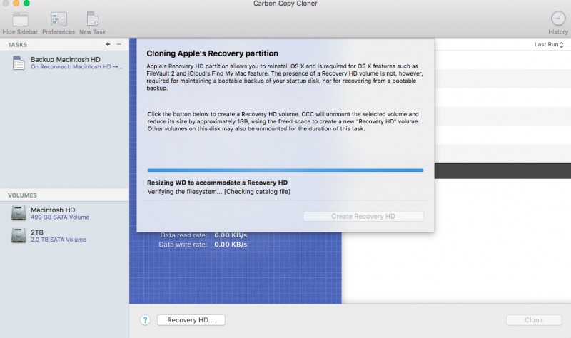 Carbon copy cloner - программа для создания загрузочных бэкапов системы Mac OS X