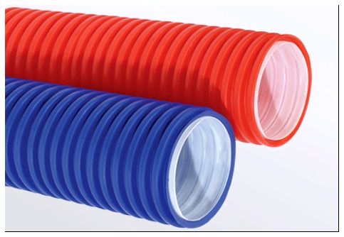Двустенные трубы ПНД-ПВД могут быть разного цвета и сечения
