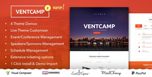 ThemeForest - Ventcamp v2.0 - Event and Conference Theme - 14637006