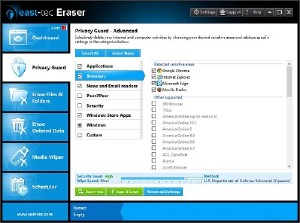 East-Tec Eraser 12.9.5.8726 - очистка конфиденциальной информации