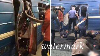 Опубликовано видео первых секунд после взрыва в питерском метро