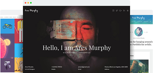 JoomShaper - Ares Murphy v1.1 - Premium Joomla Template for Portfolio, Blog and Resume Sites