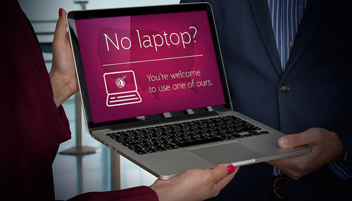 На рейсах в США можно будет дарма арендовать ноутбук