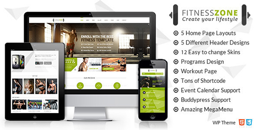 ThemeForest - Fitness Zone v2.7 - Gym & Fitness Theme, perfect fit for fitness centers and Gyms - 10612256