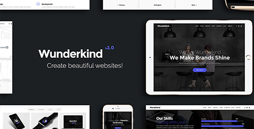 ThemeForest - Wunderkind - One Page Parallax Theme (Update: 5 April 17) - 7601990