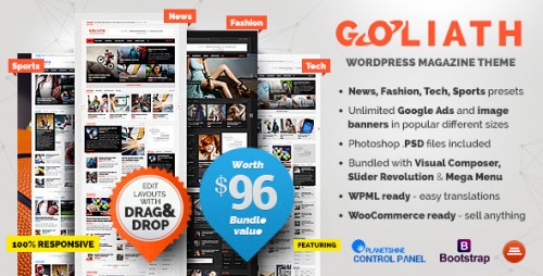Nulled GOLIATH v1.0.33 - Ads Optimized News & Reviews Magazine product photo