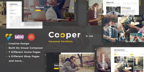 Nulled Cooper v2.5 - Creative Responsive Personal Portfolio product pic