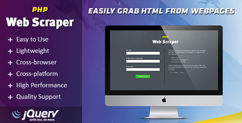 CodeCanyon - PHP Web Scraper v1.3 - Easily Grab HTML From Websites - 15540531