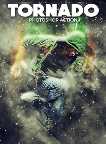 GraphicRiver Tornado Photoshop Action