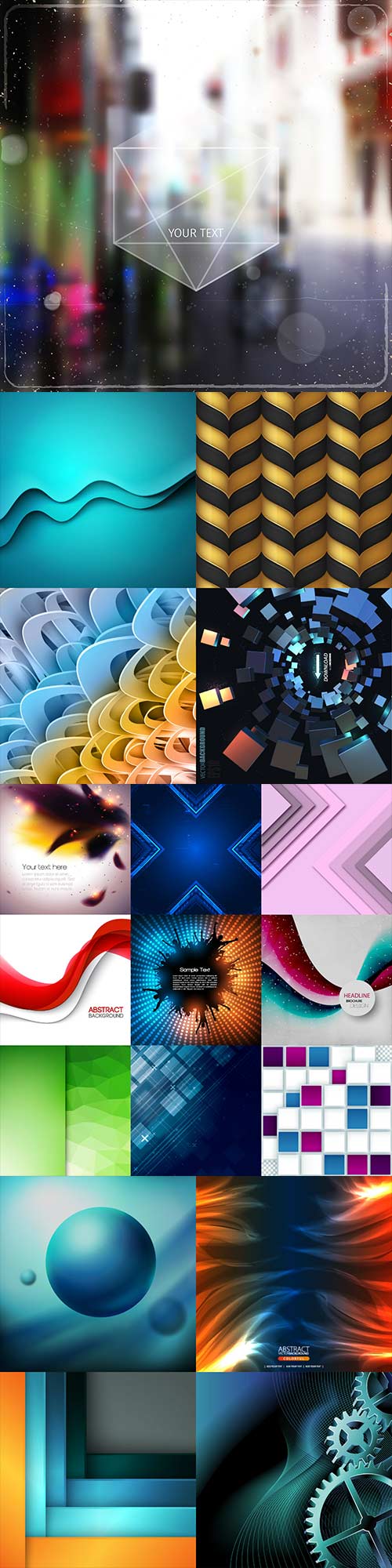 Bright colorful abstract backgrounds vector - 77