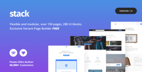 [GET] Nulled Stack - Multi-Purpose Theme with Variant Page Builder product snapshot