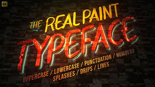 Real Paint Typeface Kit - Project for After Effects (Videohive)