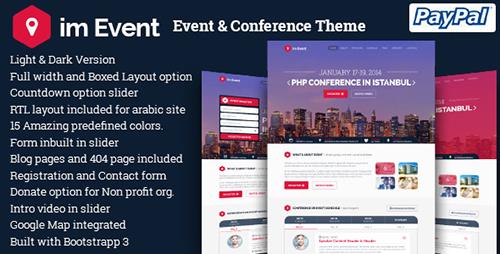 ThemeForest - im Event v3.1.2 - Event & Conference WordPress Theme - 9533576