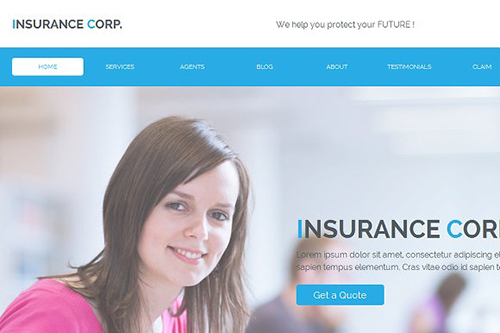 Insurance Corp Muse Template - CM 593925