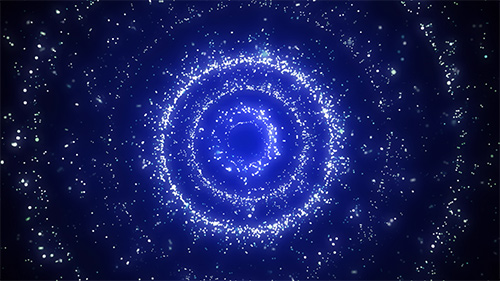 Spiral star blue tunnel HD