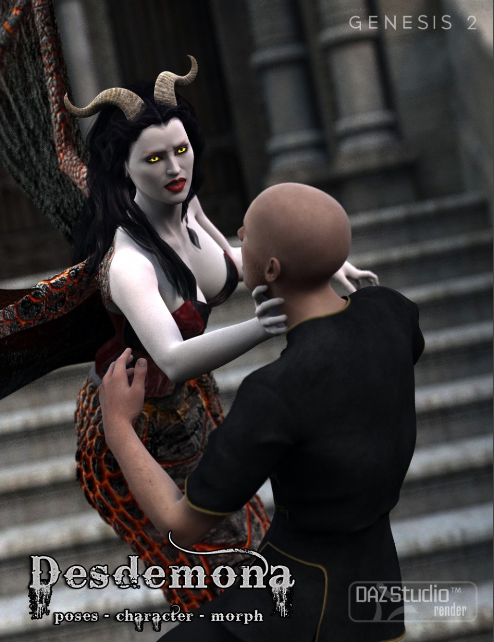 Desdemona SoulKiss - Character and Fight Poses