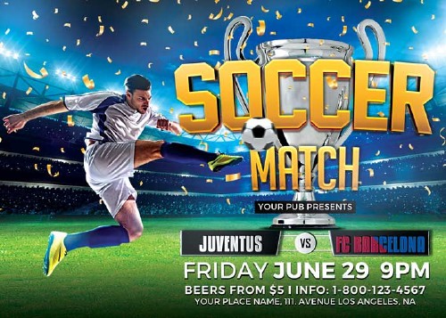 Soccer Tournament V25 Flyer Template
