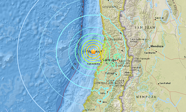 У побережья Чили приключилось мощное землетрясение