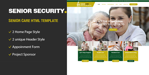 ThemeForest - Senior Security v1.0 - Senior Care HTML Template - 18066790