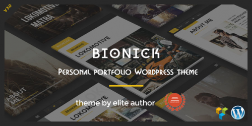 [NULLED] Bionick v3.0 - Personal Portfolio WordPress Theme product snapshot
