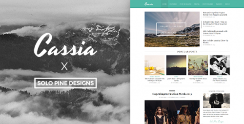 Nulled Cassia v1.1 - A Responsive WordPress Blog Theme graphic
