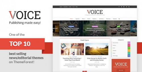[GET] Nulled Voice v2.4 - Clean News/Magazine WordPress Theme pic