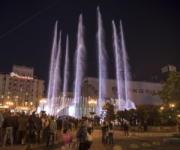 На Майдане Незалежности заработали отремонтированные фонтаны