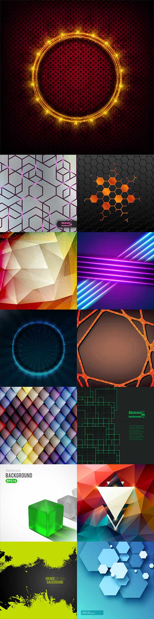 Bright colorful abstract backgrounds vector - 79