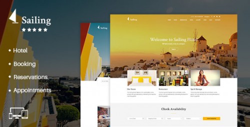 Nulled Sailing v1.13.1 - Hotel WordPress Theme product